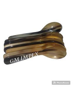 Nouveau design indien fait à la main de haute qualité cuillère en corne de buffle écologique grand moyen animal nautique couverts longs artisanat naturel - Product Image 6