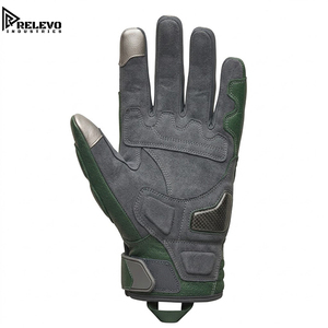 Gants de moto tactiques OEM vert forêt avec protection rigide en fibre de carbone, compatibles écran tactile, respirants en maille pour motocross - Product Image 2