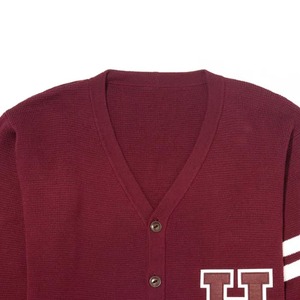 Unisex High Quality Custom Designed V-Neck Knitted <b>Cardigan</b> <b>Sweater</b> Embroidered Greek College Apparel Vintage Style Winter - Product Image 2