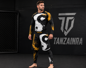 Ensemble de boxe MMA pour enfants, t-shirt et short personnalisés en sublimation intégrale, polyester extensible durable, arts martiaux, sports - Product Image 3