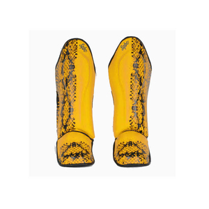Protège-tibias personnalisables en cuir élastique, EVA et PU, durables et confortables pour l'entraînement de Muay Thai et de Kickboxing - Product Image 4
