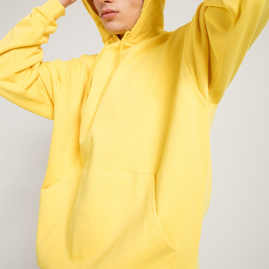 High Quality 380gsm Oversized <b>Pullover</b> Hoodies <b>Men</b> Drop Shoulder Silk Screen Printed Pocket Design Plain Dyed Winter Breathable - Product Image 4
