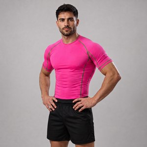 Rashguard personnalisé OEM imprimé par sublimation, rashguard de haute qualité, rashguard à manches courtes MMA Bjj - Product Image 5
