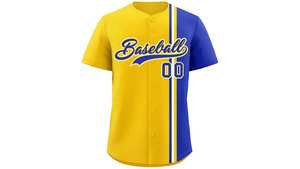 Sublimated Baseball Jerseys 100% Polyester Breathable Custom Logo Embroidered <b>Patched</b> Short Sleeves - Product Image 3