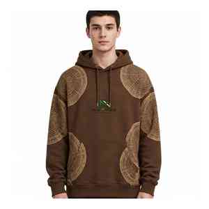 เสื้อฮู้ด NEXTEX รุ่น Unisex Tree Ring สีน้ำตาลแทน ผ้าฝ้ายฟลีซเนื้อนุ่ม อุ่นสบาย พิมพ์ลายกราฟิก - Product Image 1