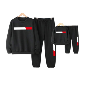 Ensemble de survêtement automne-printemps 2026 personnalisable avec logo, en coton molletonné léger, pour hommes et femmes - Product Image 6