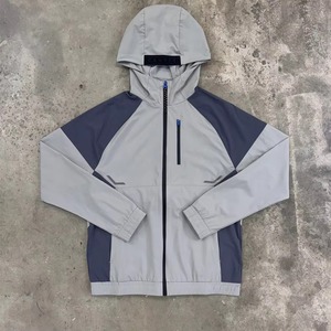 Ensemble de veste d'hiver à capuche deux pièces, imprimé couleur unie, cordon de serrage, nylon, polyester, imperméable, respirant, unisexe, haute qualité - Product Image 6