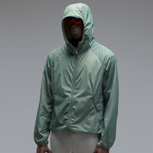 เสื้อแจ็คเก็ตกันลมมีฮู้ดสำหรับผู้ชาย สีพื้น ปิดด้วยซิป สวมใส่สบายๆ ในฤดูใบไม้ผลิ ผลิตจากวัสดุโพลีเอสเตอร์ ทรงปกติ บางเบา - Product Image 6