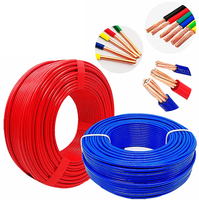 Vente chaude Dubaï marché BVR 1.5mm 2.5mm 4mm 6mm fil électrique câble d'alimentation pour maison câblage toronné cuivre usine approvisionnement