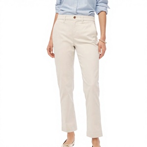 Pantalones Chinos de Satén de Verano para Mujer, Elegancia Sencilla, Elásticos, Transpirables, de Secado Rápido, Ecológicos, de Cintura Alta, Estilo Informal, Multiusos - Product Image 1