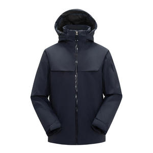 Veste de ski à capuche pour homme, isolée synthétiquement, imperméable, Gore-Tex, fermeture éclair - Product Image 1