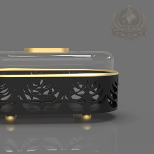 Stainless Steel Eco-Friendly Oval <b>Cake</b> <b>Dome</b> with Base for <b>Cake</b> <b>and</b> Dessert Display - Product Image 1