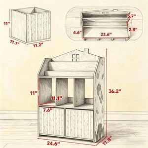 Libreria Alta per Bambini e Adolescenti per Collezione e Organizzazione di Libri - Product Image 4