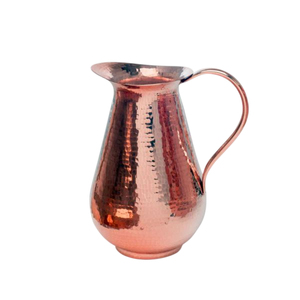 Wholesale Pure Copper Water <b>Jug</b> with Lid Handcrafted Hammered Copper Pitcher Custom Logo Restaurant Tableware Drinkware - Product Image 2