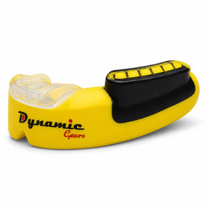 Protège-dents ajustable Dynamic Gears, écologique, jaune et noir, en EVA, équipement de protection sportive, boxe, adultes, léger, non toxique - Product Image 3