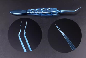 Akahoshi Prechopper Hair Transplant Forceps Microsurgery <b>Instrument</b> CE Certified Class I Manual Surgical Tool General Surgery - Product Image 3