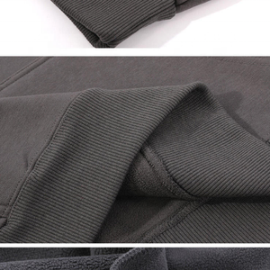 Sweatshirts à capuche et sweatshirts pour hommes en coton vierge épais avec logo imprimé personnalisé surdimensionné - Product Image 6