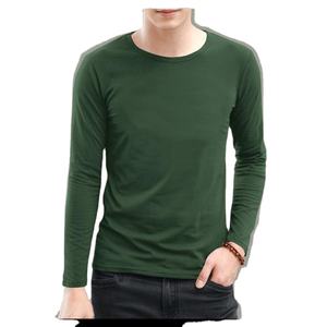 เสื้อยืดคอกลมแขนยาวสำหรับผู้ชายเสื้อทีเชิ้ตแฟชั่นล่าสุดผ้าฝ้าย100% ลำลองโลโก้ตามสั่ง - Product Image 4