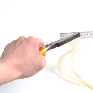 Pince à extensions capillaires professionnelle à manche orange pour l'installation et le retrait des extensions à pointe plate - Product Image 5