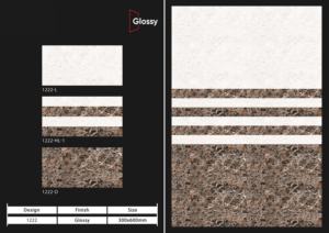 Carreaux muraux en céramique brillante de qualité supérieure 30X60CM 300X600MM 12X24 pouces Finition murale décorative moderne pour salle de bain et cuisine - Product Image 2