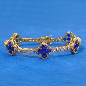 Bracelet en argent plaqué rhodium de qualité supérieure avec moissanite et chaîne délicate, léger, unisexe, pour toutes occasions, fournisseur indien - Product Image 2