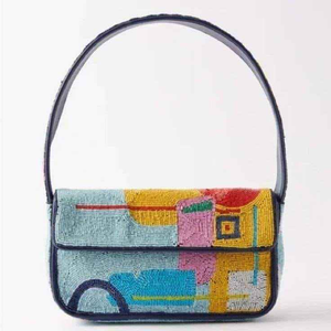 Sac à bandoulière de luxe personnalisable en argent brodé de perles, pour femme et fille, idéal pour mariage ou comme cadeau, sacs à main pour femmes - Product Image 2