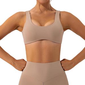 Soutien-gorge de sport pour femme en promotion – Haute qualité, extensible dans 4 directions, respirant, écologique, élasticité moyenne, XS personnalisable à l'avant - Product Image 4
