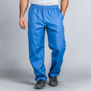 Premium Quality 100% Cotton Comfortable Hospital <b>Scrubs</b> Pants with Knitted Fabric Elastic Waistband Customizable Sizes & Colors - Product Image 4