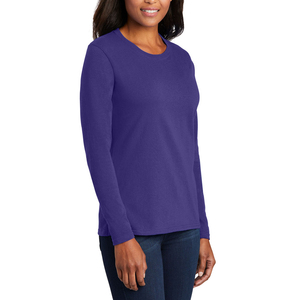 Wholesale Custom Logo Causal High Street Women's Long Sleeve T-shirts / New Arrival Cotton Custom Oversized Long Sleeve <b>Tshirts</b> - Product Image 6