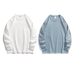 T-shirt court surdimensionné à manches longues effet vieilli personnalisé pour homme, en jersey 100 % coton, imprimé numérique, écologique, anti-UV - Product Image 3