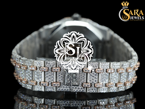 Direct Factory Supply Luxury <b>Studded</b> Diamond Fully Iced Moissanite Diamond Watch <b>for</b> <b>Men</b> Available <b>for</b> Factory Price from India - Product Image 2