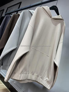 H5519 Otoño Invierno Nuevas Llegadas Al Por Mayor Personalizadas 360 Gsm Mezclas de Algodón Estilo Waffle con Cierre de Cremallera, Forro Polar Bordado, Transpirable y de Secado Rápido - Product Image 2