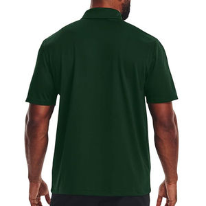 Premium Hot Selling New Design Custom Logo Solid Color Breathable <b>Men's</b> <b>Polo</b> <b>Shirts</b> Polyester Regular Fit Knitted Casual <b>Green</b> - Product Image 6