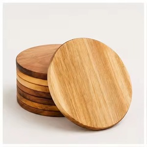 Modern Wooden Coasters Set Rustic Beverage <b>Protectors</b> for Dining <b>Table</b> Restaurant Hotel Bar Wedding Decor - Product Image 6