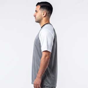 Maillot de lacrosse pour hommes, col en V, manches courtes, design personnalisé pour hommes - Product Image 3