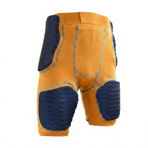 Pantalones Cortos de Fútbol Acolchados para Hombre, Cintura Elástica, Malla Protectora, Color Sólido, Todas las Temporadas, Ajuste Atlético, Spandex, Poliéster - Product Image 5