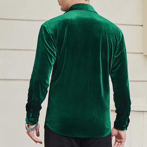 เสื้อกำมะหยี่ผู้ชายยอดนิยมสำหรับสตรีทแวร์ ดีไซน์ใหม่ ปักโลโก้ตามสั่ง เสื้อกำมะหยี่ผู้ชาย MOQ ต่ำ - Product Image 2