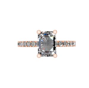 Anillos de Boda con Diamantes Corte Princesa, Certificado GRA, Joyería para Mujer con Incrustaciones de Diamantes, Anillo de Compromiso de Plata 925 con Moissanita para Mujer - Product Image 1