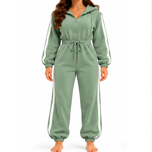 Combinaison en polaire pour femmes, coupe décontractée, vêtements décontractés pour le temps froid - Product Image 5