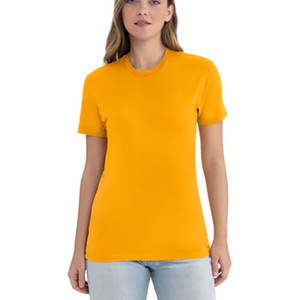 T-shirts pour femmes Next Level Apparel, Next Level Premium Fitted Short-Sleeve Crew (3600), couleur jaune, coupe classique, t-shirts de marque - Product Image 1