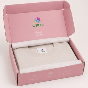 Caja de Papel Plegable Impresa Personalizada, Caja de Regalo de Embalaje Corrugado para Envío de Ropa y Prendas - Product Image 1