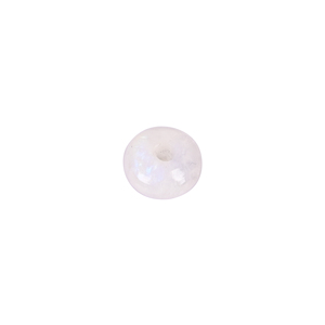 Perles de pierre de lune arc-en-ciel naturelle, rondes et lisses, 14x8x3 mm, pour la création de bijoux - Product Image 1