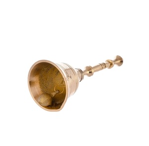 Handcrafted Traditional Brass Hand Bell for Temple Pooja Prayer Tabletop Wedding & Diwali Home Decor - Product Image 3