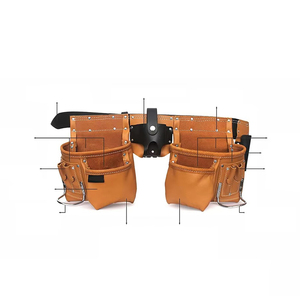 Latest Model Good Quality <b>Leather</b> <b>Tool</b> Bag for <b>Working</b> Professional Factory Made Customize <b>Tool</b> Belt - Product Image 4