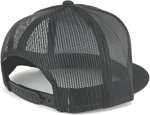 Customizable 5-Panel Navy Blue Mesh Back Trucker Caps Low MOQ Snapback <b>Hats</b> Embroidered Logo for Men Women Performance - Product Image 4