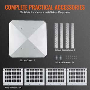Cappuccio per Camino in Acciaio Inox 304 da 12 x 12 Pollici, Facile da Installare, Accessorio Pratico per Caminetto, Non Facile da Sovrastare - Product Image 6