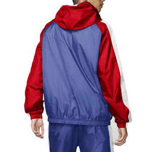Men's Hooded Windbreaker Solid Lightweight Nylon Streetwear <b>Knee</b>-Length Full Sleeve Drawstring Closure Regular Fit Winter Casual - Product Image 6