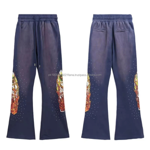 Pantalones Deportivos de Lona Ligeros Personalizados 2026 para Hombre, Talla XXL, de Alta Calidad, Impermeables, Holgados y Acampanados - Product Image 3