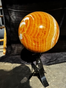 Calcita naranja natural, esfera grande, bola de cristal pulida, piedra curativa, meditación, Feng Shui, decoración del hogar, venta al por mayor, envío gratis - Product Image 5