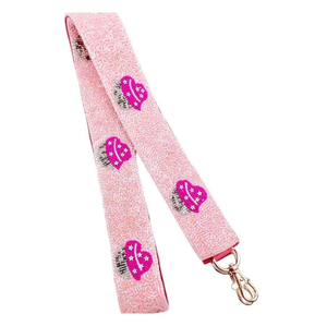 Bandoulière brodée à la main avec perles pour sacs bandoulière ou cabas, motif perles de rocaille, accessoire pour sacs faits main - Product Image 3